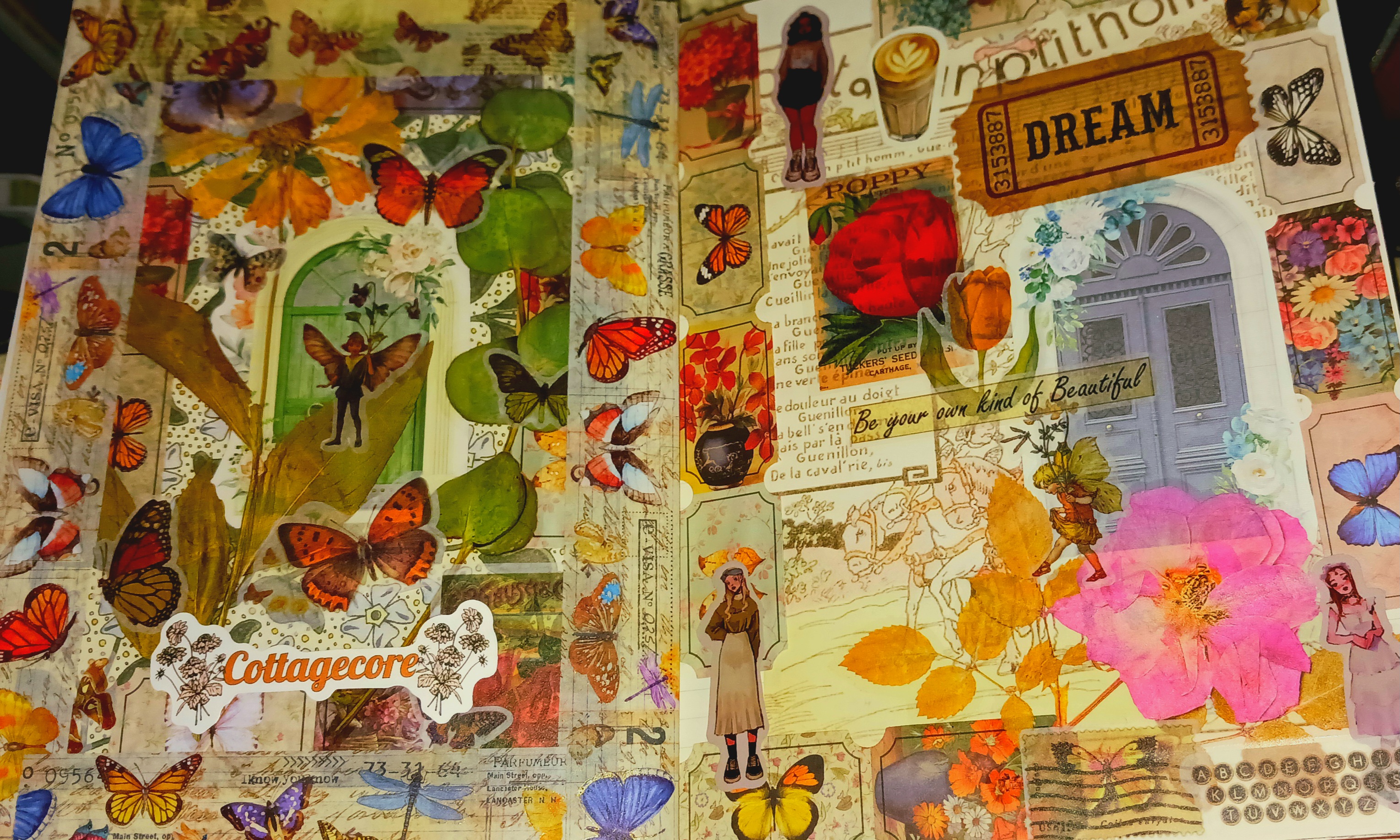A junk journal with a nature theme.